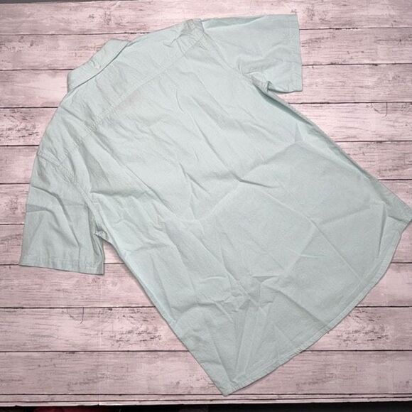 Quiksilver regular fit button down blue shirt M - Picture 5 of 5